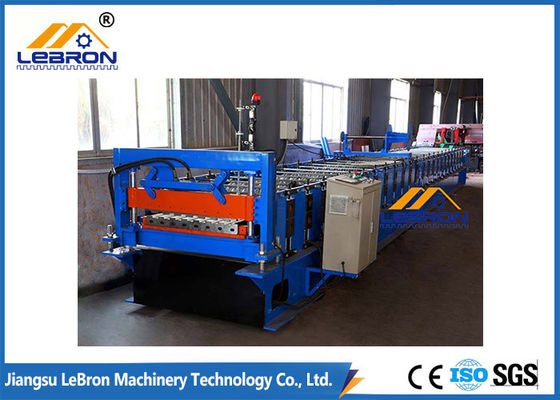0.4mm Galvanized Shutter Door Roll Forming Machine With 18 Stations