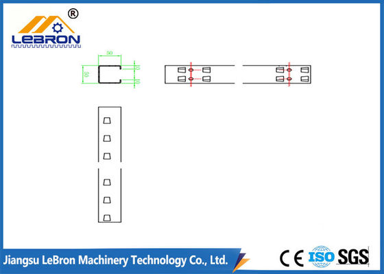 6-8m/Min Storage Rack Roll Forming Machine GCr15 Steel Roller CSA listed